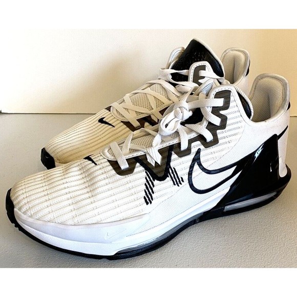 NIKE LEBRON WITNESS VI 6 TB WHITE-BLACK-WHITE SIZE 14 [DO9843-100] - Picture 2 of 15